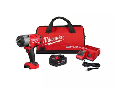 Milwaukee Tool M18 FUEL 1/2-Inch High Torque Impact Wrench with Friction Ring Kit