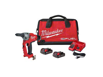 Milwaukee Tool M18 FUEL 1/4-Inch Blind Rivet Tool with One Key Kit