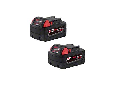 Milwaukee Tool M18 REDLITHIUM xC5.0 Extended Capacity Battery; 2-Pack