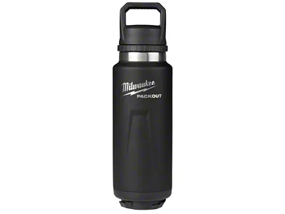 Milwaukee Tool PACKOUT Insulated Bottle with Chug Lid; Black; 36-Ounce