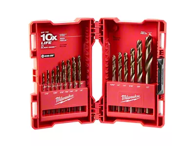 Milwaukee Tool RED HELIX Cobalt Drill Bit Set; 23-Piece