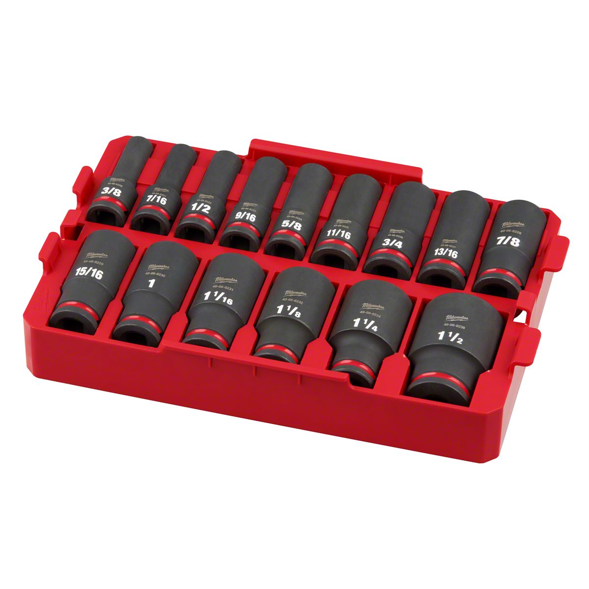 Performance Tool 9-Piece 1/2-Inch Drive SAE Socket Set - Chrome Vanadium Steel - View #10