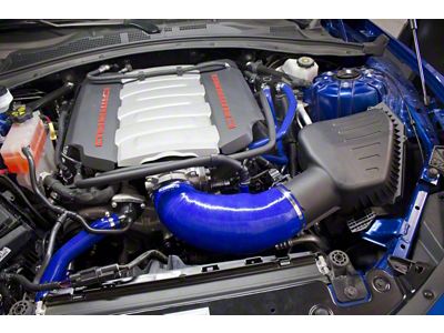 Mishimoto 2016+ Chevrolet Camaro SS Silicone Induction Hose - Red - MMHOSE-CAM8-16IHRD