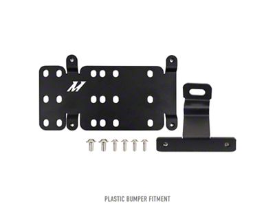 Mishimoto 2021+ Ford Bronco Plastic Bumper License Plate Relocation - MMLP-BR-21S