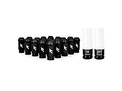 Mishimoto Aluminum Locking Lug Nuts M12x1.25 20pc Set Black - MMLG-125-20LBK