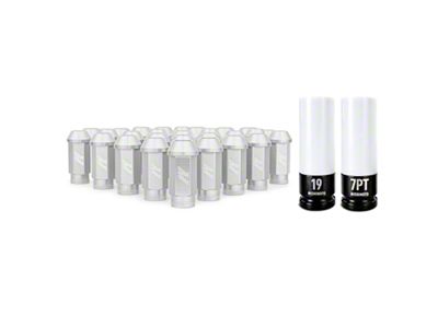 Mishimoto Aluminum Locking Lug Nuts M12x1.5 27pc Set Silver - MMLG-15-27LSL