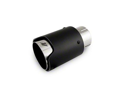 Mishimoto Carbon Fiber Muffler Tip 2.5in Inlet 3.5in Outlet Polished - MMEXH-TIP-CF25P