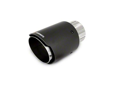 Mishimoto Carbon Fiber Muffler Tip 3in Inlet 4in Outlet Polished - MMEXH-TIP-CF3P