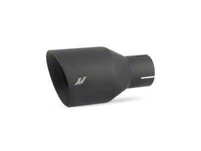 Mishimoto Clamp-on Double Wall Exhaust Tip 2.5 Inlet Slash Cut - MMEXH-TIP-DW25BK