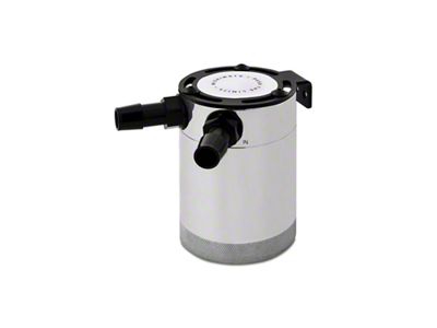 Mishimoto Compact Baffled Oil Catch Can - 2-Port - Polished - MMBCC-CBTWO-P
