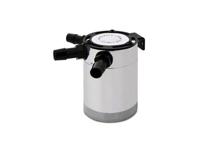 Mishimoto Compact Baffled Oil Catch Can - 3-Port - Polished - MMBCC-CBTHR-P