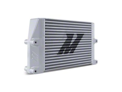 Mishimoto Heavy-Duty Oil Cooler - 10in. Same-Side Outlets - Silver - MMOC-SSO-10SL