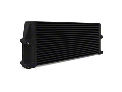 Mishimoto Heavy-Duty Oil Cooler - 17in. Same-Side Outlets - Black - MMOC-SSO-17BK
