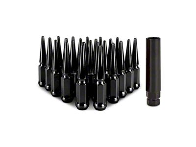 Mishimoto Steel Spiked Lug Nuts M14 x 1.5 24pc - MMLG-SP1415-24BK