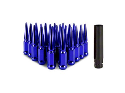 Mishimoto Steel Spiked Lug Nuts M14 x 1.5 24pc - MMLG-SP1415-24BL