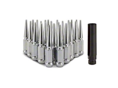 Mishimoto Steel Spiked Lug Nuts M14 x 1.5 24pc - MMLG-SP1415-24CH