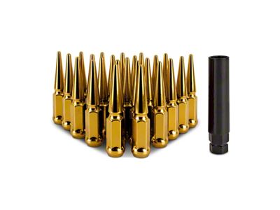 Mishimoto Steel Spiked Lug Nuts M14 x 1.5 24pc - MMLG-SP1415-24GD