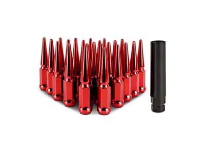 Mishimoto Steel Spiked Lug Nuts M14 x 1.5 24pc - MMLG-SP1415-24RD