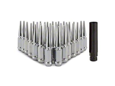 Mishimoto Steel Spiked Lug Nuts M14 x 1.5 32pc - MMLG-SP1415-32CH