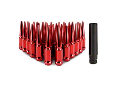 Mishimoto Steel Spiked Lug Nuts M14 x 1.5 32pc - MMLG-SP1415-32RD