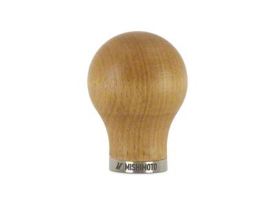 Mishimoto Round Steel Core Wood Shift Knob - Beech