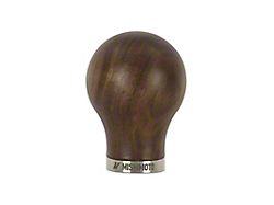 Mishimoto Round Steel Core Wood Shift Knob - Walnut
