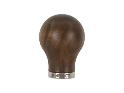 Mishimoto Round Steel Core Wood Shift Knob - Walnut