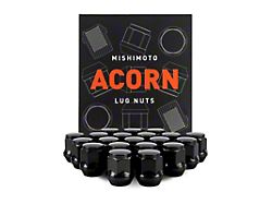 Mishimoto Steel Acorn Lug Nuts M12 x 1.5 - 20pc - MMLG-AC1215-20BK