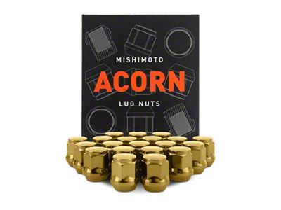 Mishimoto Steel Acorn Lug Nuts M12 x 1.5 - 20pc - MMLG-AC1215-20GD