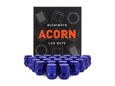 Mishimoto Steel Acorn Lug Nuts M14 x 1.5 - 24pc - MMLG-AC1415-24BL