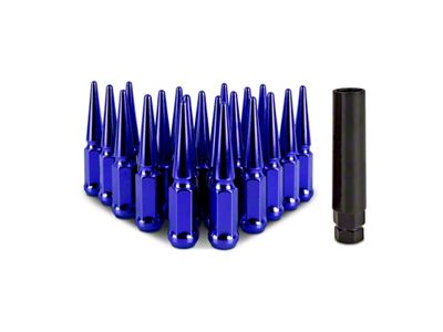 Mishimoto Steel Spiked Lug Nuts M12x1.5 20pc Set - Blue - MMLG-SP1215-20BL