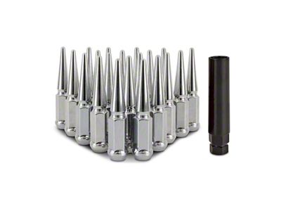 Mishimoto Steel Spiked Lug Nuts M12x1.5 20pc Set - Chrome - MMLG-SP1215-20CH