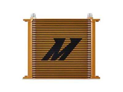 Mishimoto Universal 34 Row Oil Cooler - Gold - MMOC-34GD