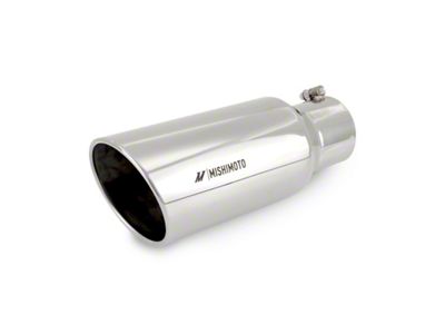 Mishimoto Universal Steel Muffler Tip 4in Inlet 6in Outlet Polished - MMEXH-TIP-DSL46