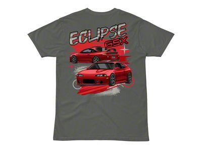 Throtl Eclipse Short Sleeve T-Shirt; Charcoal
