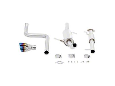 Mishimoto 14-16 Ford Fiesta ST 1.6L 2.5in Stainless Steel Resonated - MMEXH-FIST-14RBT