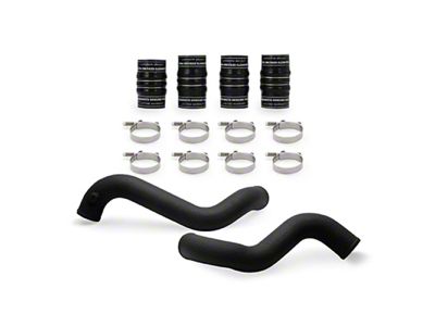 Mishimoto 2016 Nissan Titan XD Intercooler Wrinkled Black Pipe - MMICP-XD-16WBK