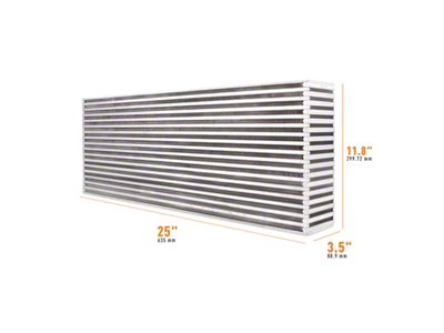 Mishimoto Universal Air-to-Air Intercooler Core - 25in / 11.8in / - MMUIC-04
