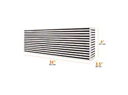 Mishimoto Universal Air-to-Air Race Intercooler Core; 24-Inch x 8-Inch x 3.50-Inch (Universal; Some Adaptation May Be Required)
