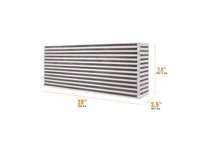 Mishimoto Universal Air-to-Air Intercooler Core - 20in / 7.8in / - MMUIC-14