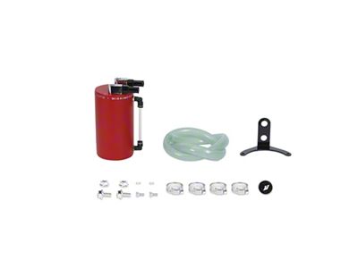 Mishimoto Large Aluminum Oil Catch Can - Wrinkle Red - MMOCC-LAWRD