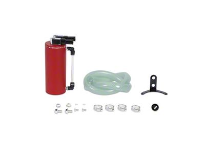 Mishimoto Small Aluminum Oil Catch Can - Wrinkle Red - MMOCC-SAWRD