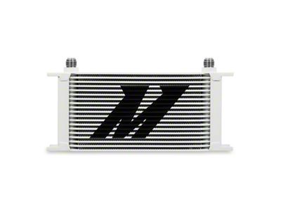 Mishimoto Universal 19 Row Oil Cooler Kit - White - MMOC-19WT