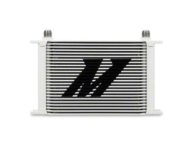 Mishimoto Universal 25 Row Oil Cooler Kit - White - MMOC-25WT