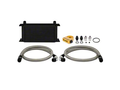 Mishimoto Universal 19 RowThermostatic Oil Cooler Kit - Black - MMOC-ULTBK