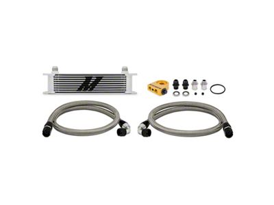 Mishimoto Universal Thermostatic 10 Row Oil Cooler Kit - Silver - MMOC-UT