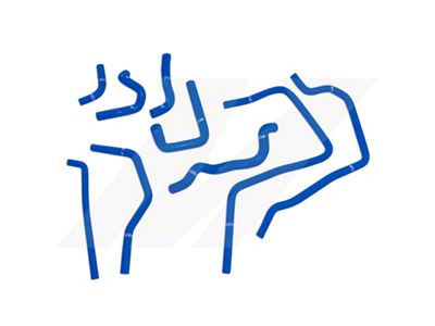 Mishimoto 01-05 Subaru WRX Blue Silicone Ancillary Hoses - MMHOSE-SUB-ANCBL