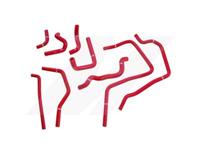 Mishimoto 01-05 Subaru WRX Red Silicone Ancillary Hoses - MMHOSE-SUB-ANCRD