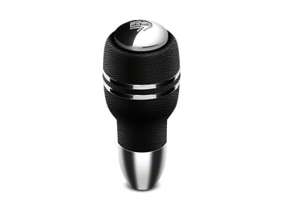MOMO USA Automatico Shift Knob - Black Leather; Chrome Insert - AUTOBK1