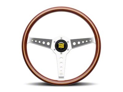 MOMO USA California Wood Steering Wheel 360 mm - Mahogany Wood/Pol - CAL36WD0P